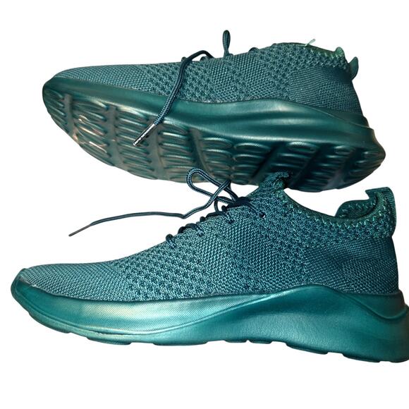 NWOT 6.5 (38) Green Running Men's Tennis Shoe Athletic Sneaker Lite Weight New - Picture 3 of 7